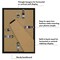 Americanflat 4x6 Instant Photo Frame - Displays 2.1x3.4 Instax Photo with Mat or 4x6 without Mat - Polaroid Photo Frames - Shatter Resistant Glass - Hanging Hardware with Easel - Black